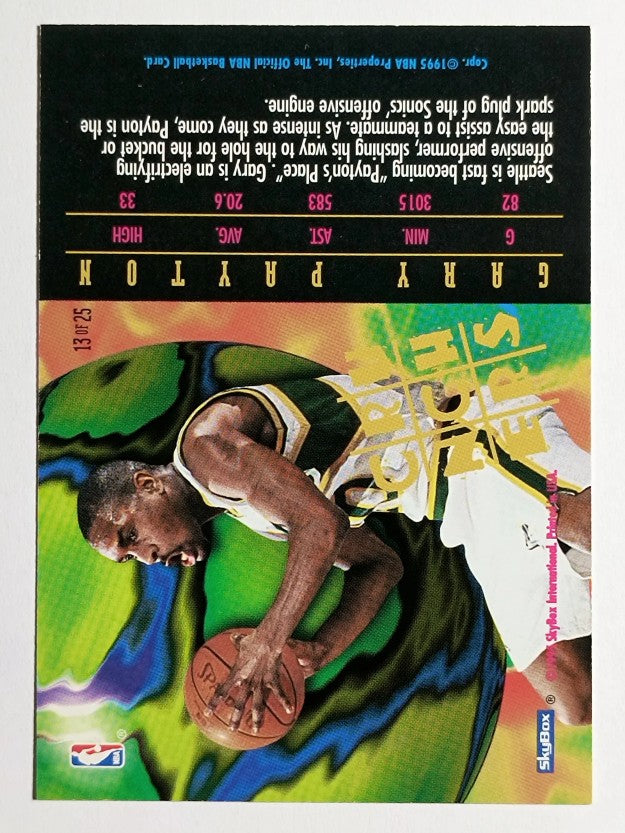 1995-96 Hoops Number Crunchers #13 Gary Payton
