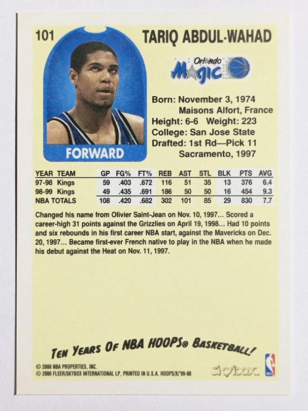 1999-00 Hoops Decade #101 Tariq Abdul-Wahad