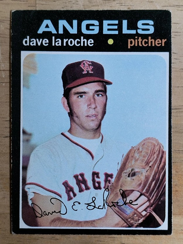 1971 Topps #174 Dave LaRoche RC (VGEX)