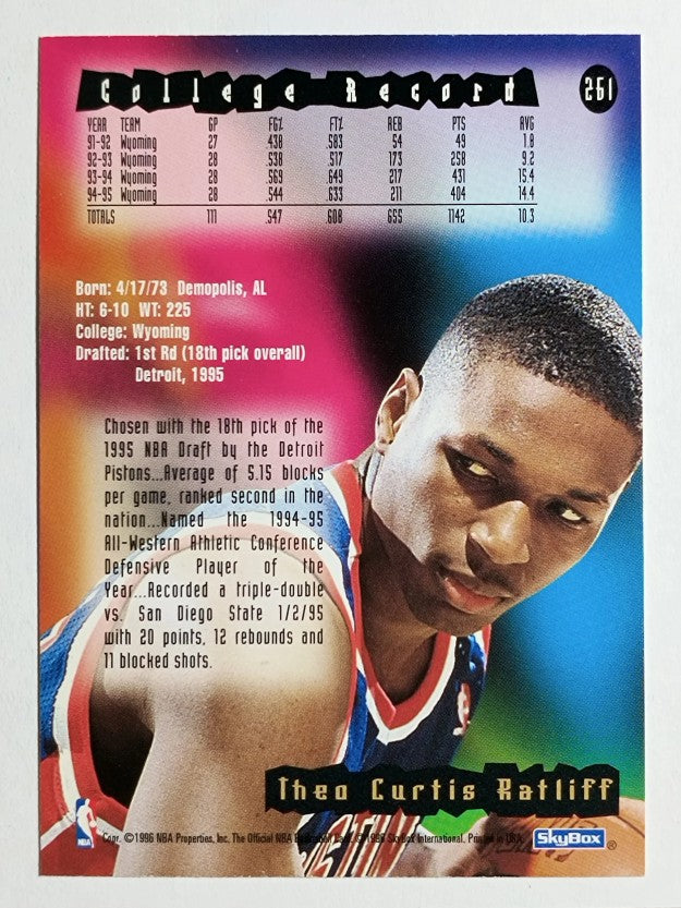 1995-96 Hoops #261 Theo Ratliff RC