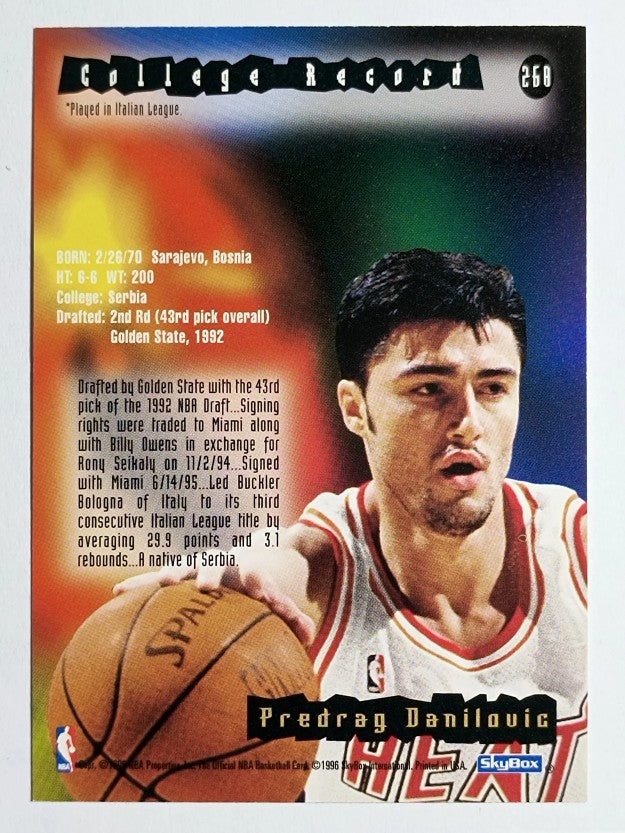 1995-96 Hoops #268 Sasha Danilovic RC