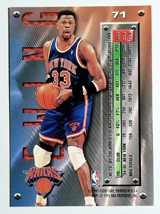1995-96 Metal #71 Patrick Ewing