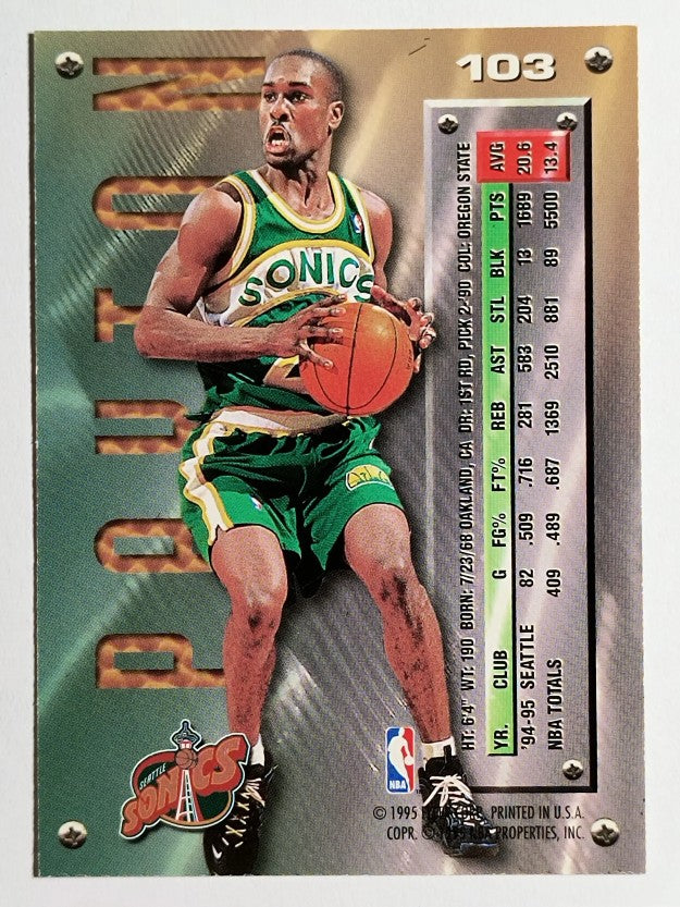 1995-96 Metal #103 Gary Payton