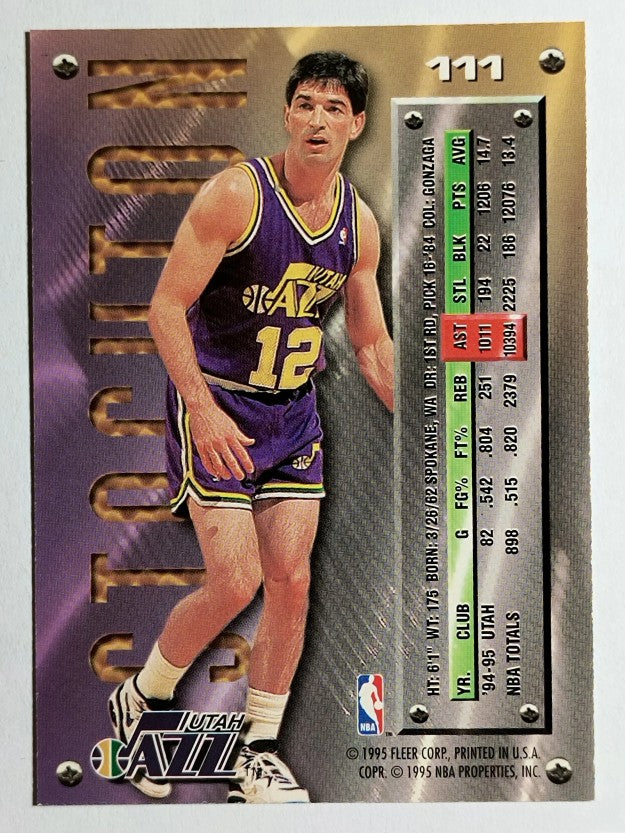 1995-96 Metal #111 John Stockton