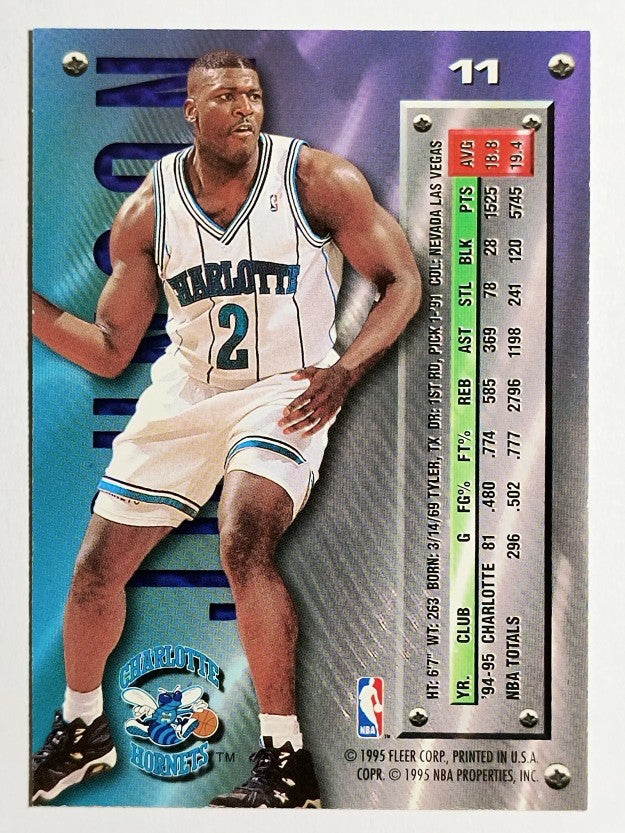 1995-96 Metal Silver Spotlight #11 Larry Johnson
