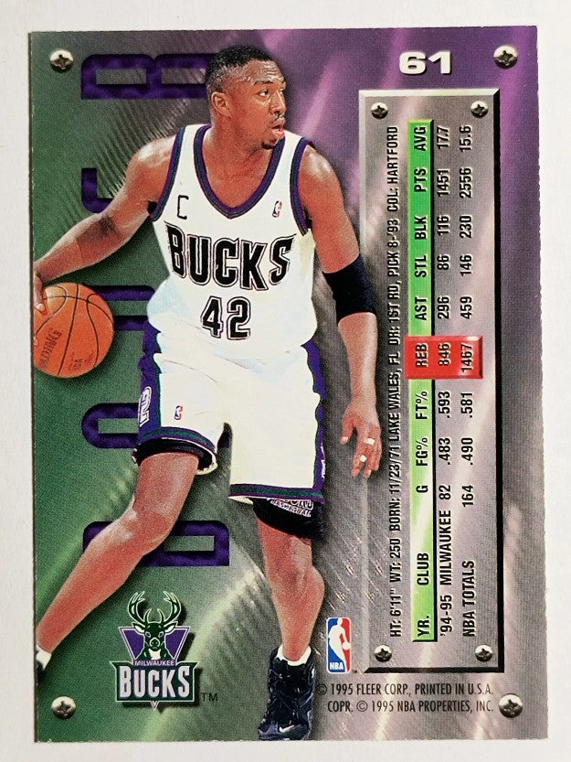 1995-96 Metal Silver Spotlight #61 Vin Baker
