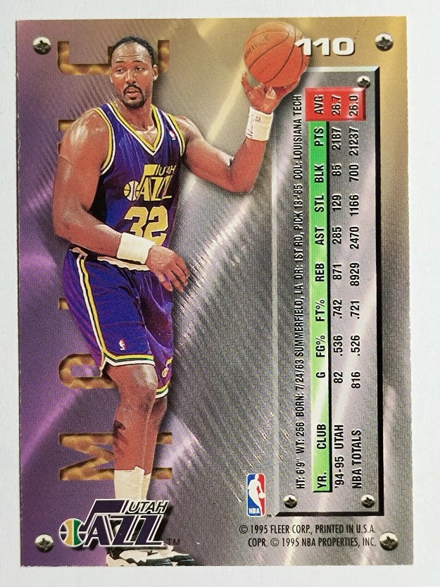 1995-96 Metal Silver Spotlight #110 Karl Malone