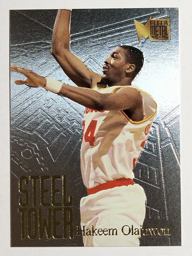 1995-96 Metal Steel Towers #6 Hakeem Olajuwon