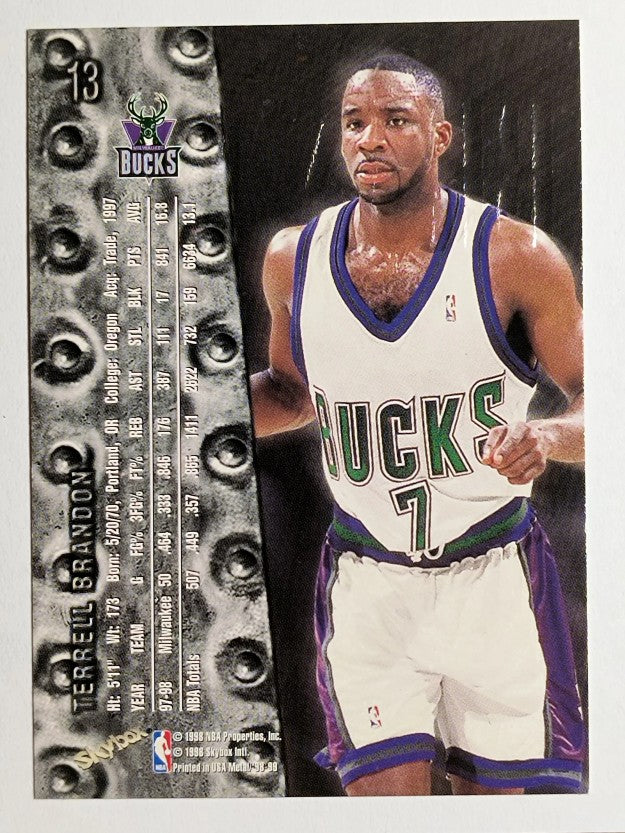 1998-99 Metal Universe #13 Terrell Brandon