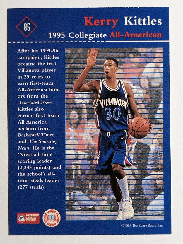 1996 Score Board Rookies #85 Kerry Kittles AA