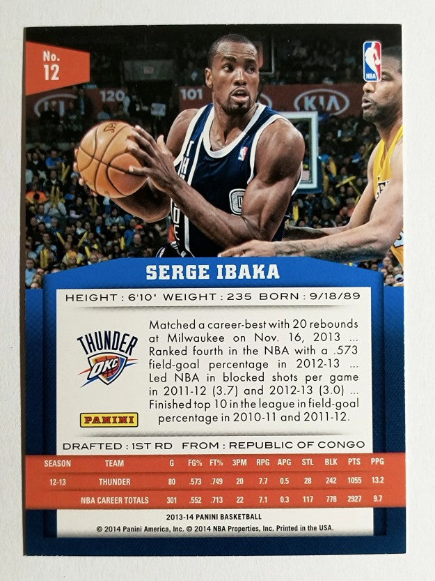 2013-14 Panini #12 Serge Ibaka