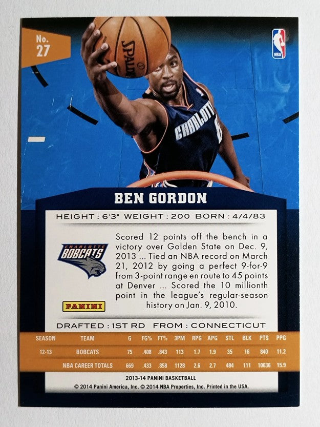 2013-14 Panini #27 Ben Gordon