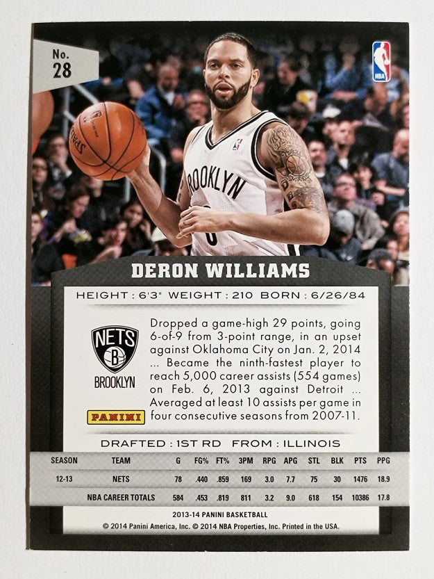2013-14 Panini #28 Deron Williams