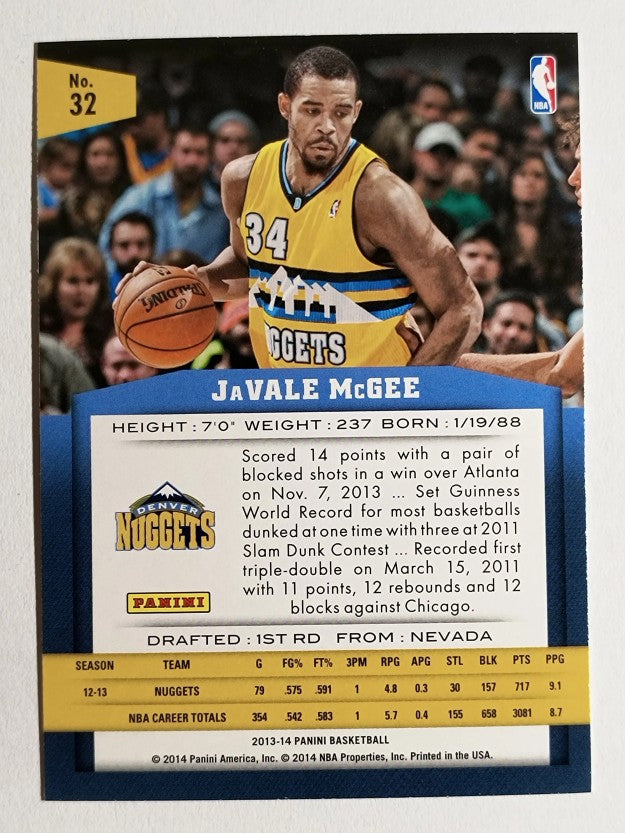2013-14 Panini #32 JaVale McGee