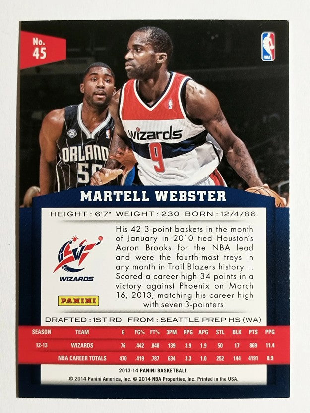 2013-14 Panini #45 Martell Webster