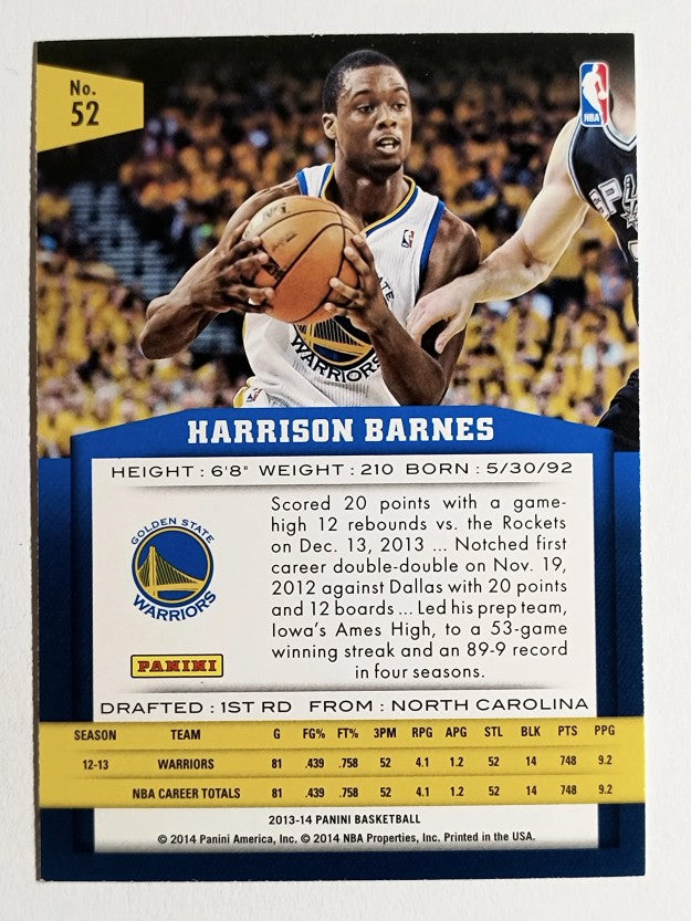 2013-14 Panini #52 Harrison Barnes
