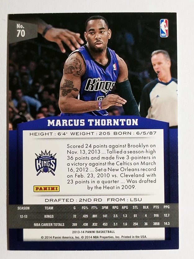 2013-14 Panini #70 Marcus Thornton
