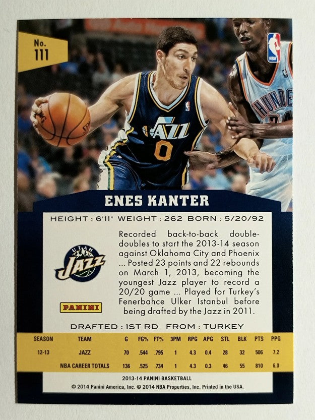 2013-14 Panini #111 Enes Kanter