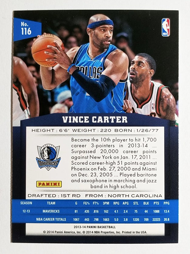 2013-14 Panini #116 Vince Carter