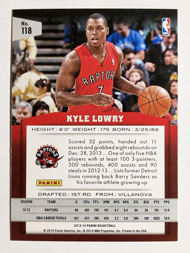 2013-14 Panini #118 Kyle Lowry