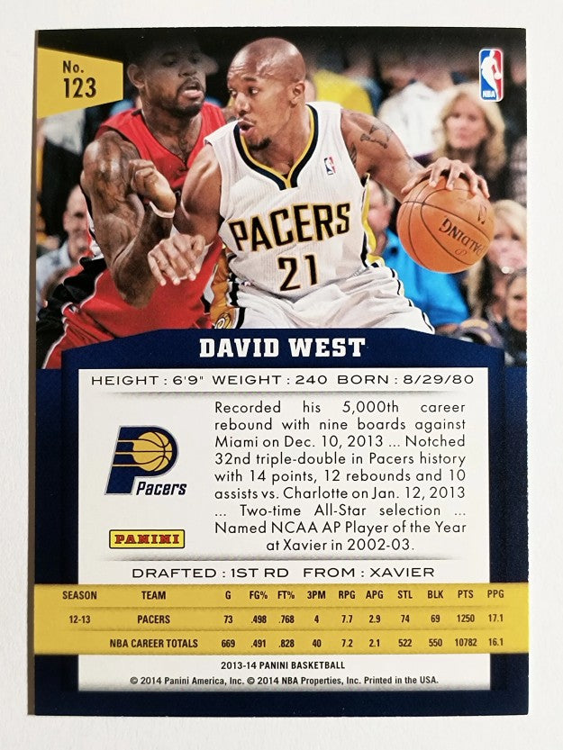 2013-14 Panini #123 David West