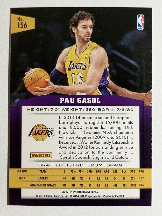2013-14 Panini #156 Pau Gasol