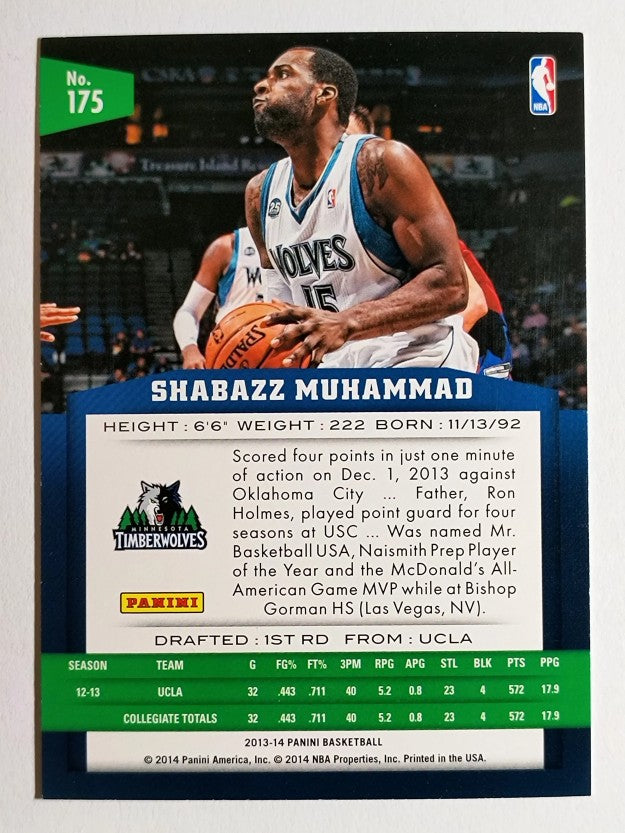 2013-14 Panini #175 Shabazz Muhammad RC