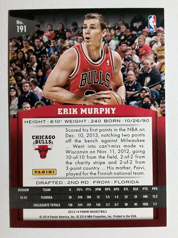 2013-14 Panini #191 Erik Murphy RC