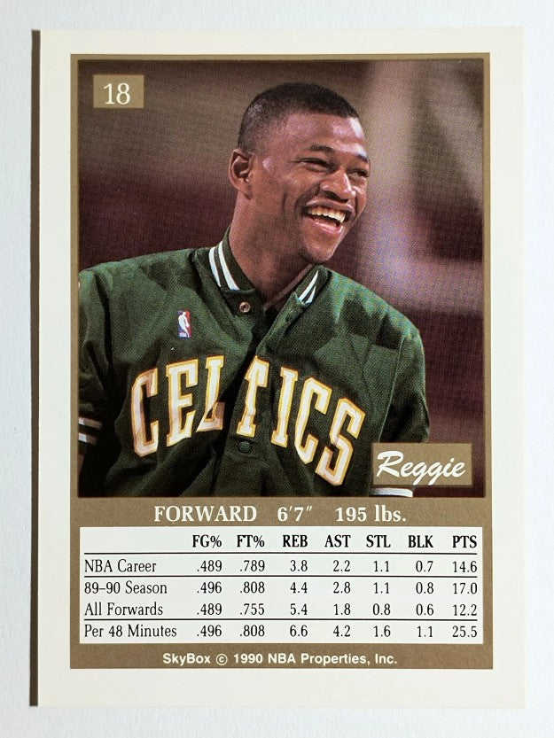1990-91 SkyBox #18 Reggie Lewis