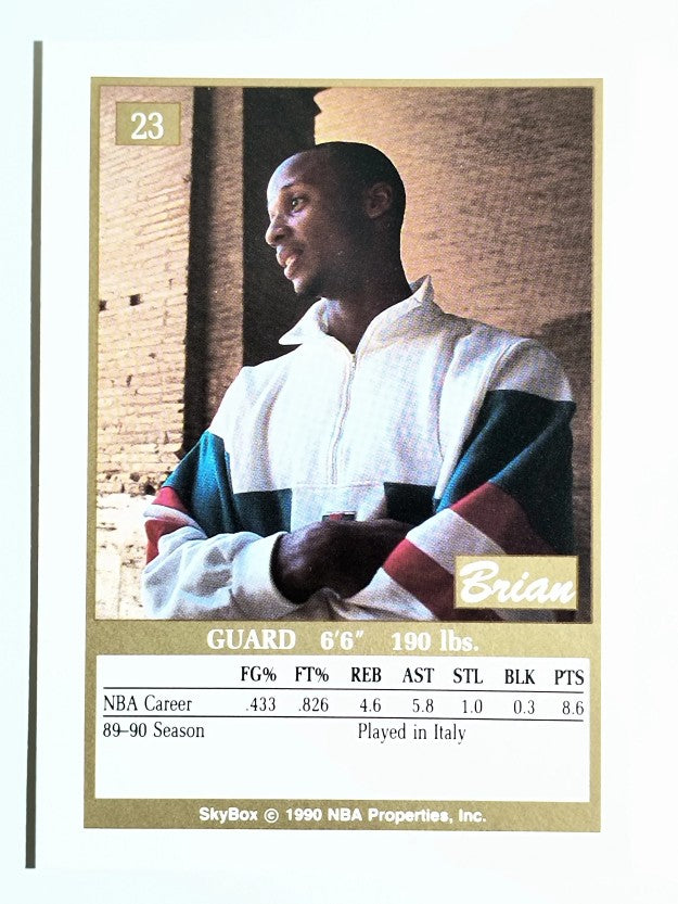 1990-91 SkyBox #23 Brian Shaw