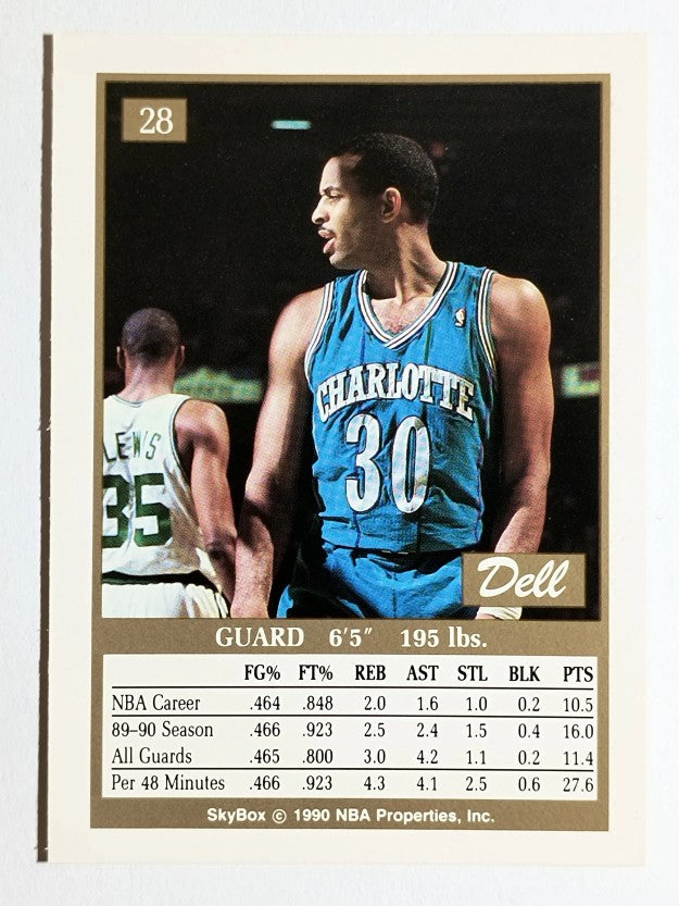 1990-91 SkyBox #28 Dell Curry