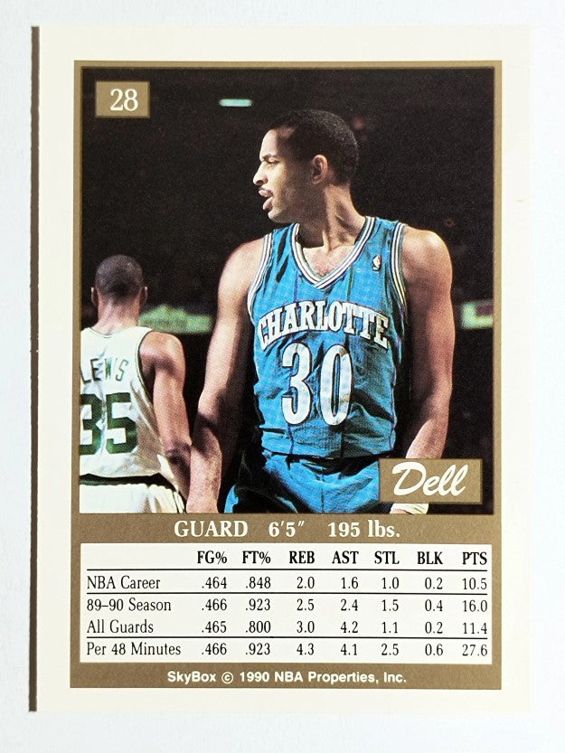 1990-91 SkyBox #28 Dell Curry
