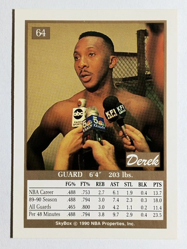 1990-91 SkyBox #64 Derek Harper