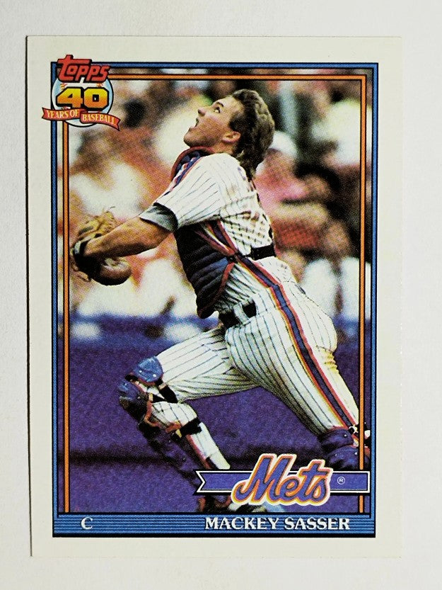 1991 Topps #382 Mackey Sasser