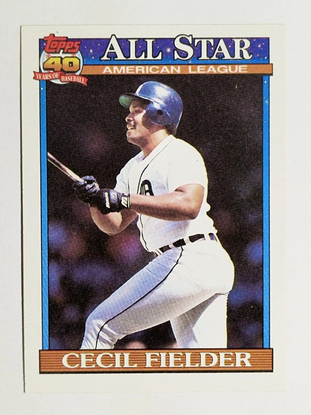1991 Topps #386 Cecil Fielder AS