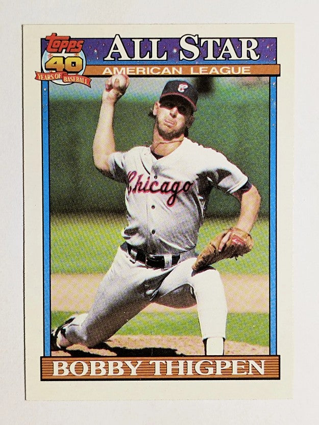 1991 Topps #396 Bobby Thigpen AS