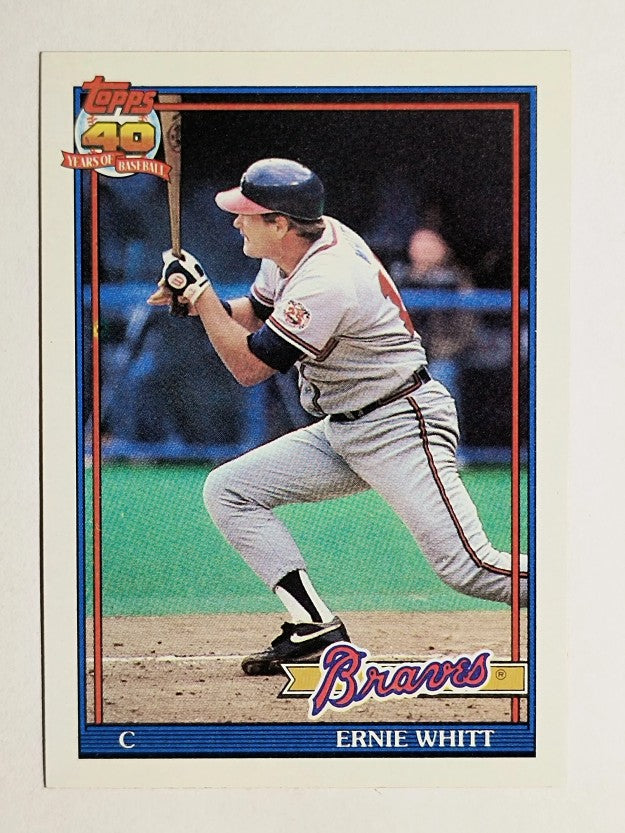 1991 Topps #492 Ernie Whitt