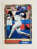 1992 Topps #490 Julio Franco