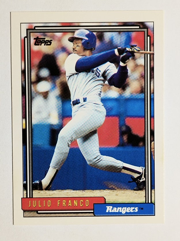 1992 Topps #490 Julio Franco
