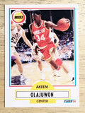 1990-91 Fleer #73 Hakeem Olajuwon