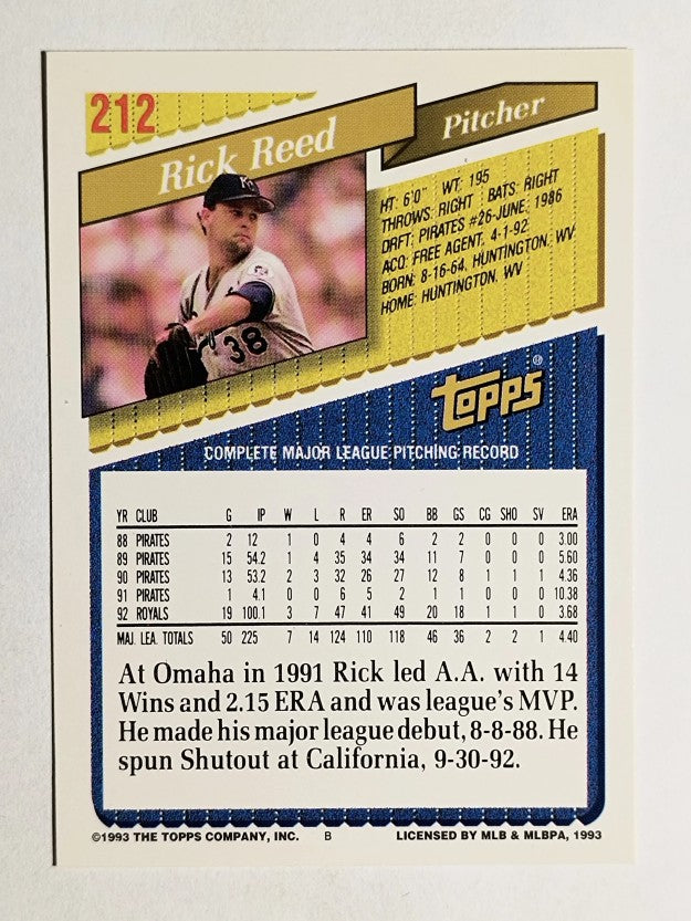 1993 Topps #212 Rick Reed