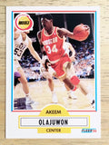 1990-91 Fleer #73 Hakeem Olajuwon