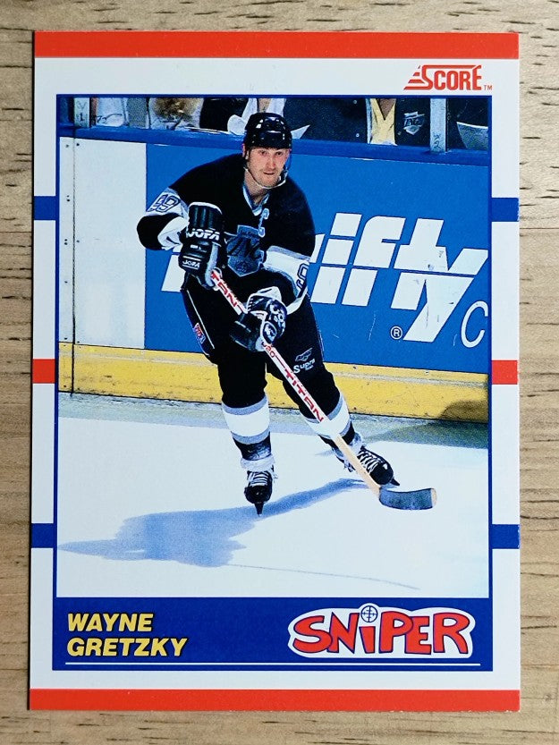 1990-91 Score Canadian #336 Wayne Gretzky Sniper