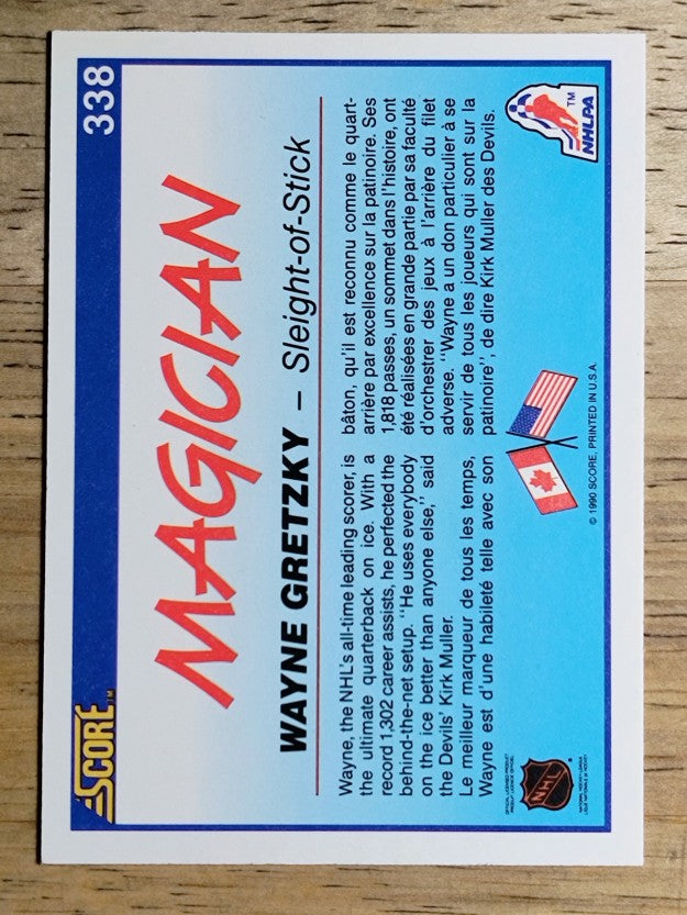 1990-91 Score Canadian #338 Wayne Gretzky Magic