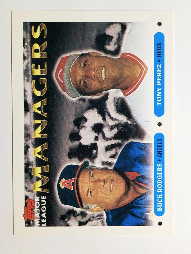 1993 Topps #503 Buck Rodgers MG/Tony Perez MG