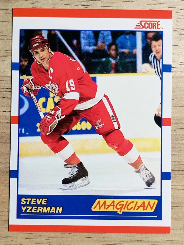 1990-91 Score Canadian #339 Steve Yzerman Magic