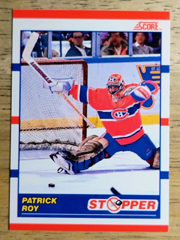 1990-91 Score Canadian #344 Patrick Roy Stopper