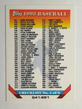 1993 Topps #824 Checklist 541-691
