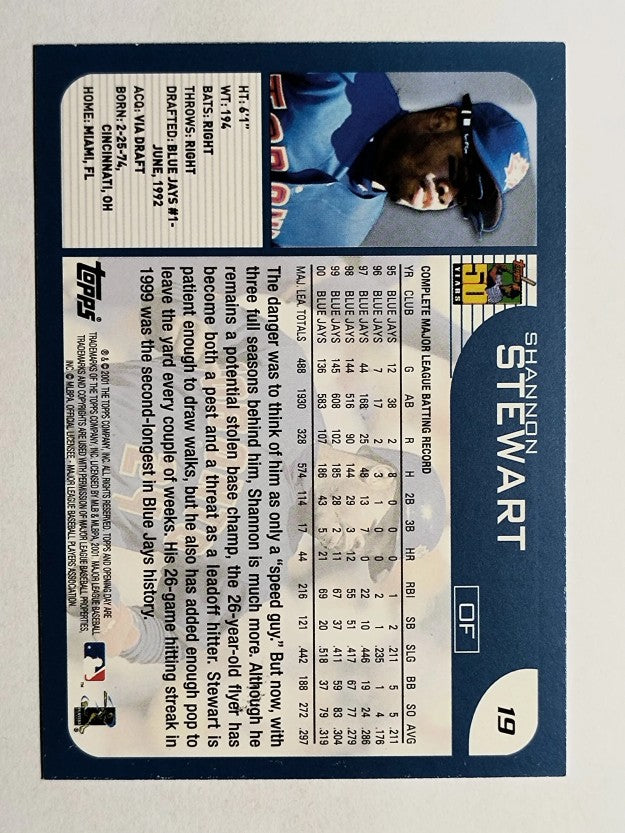2001 Topps Opening Day #19 Shannon Stewart