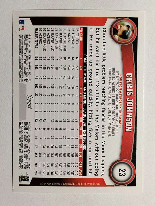 2011 Topps Opening Day #23 Chris Johnson